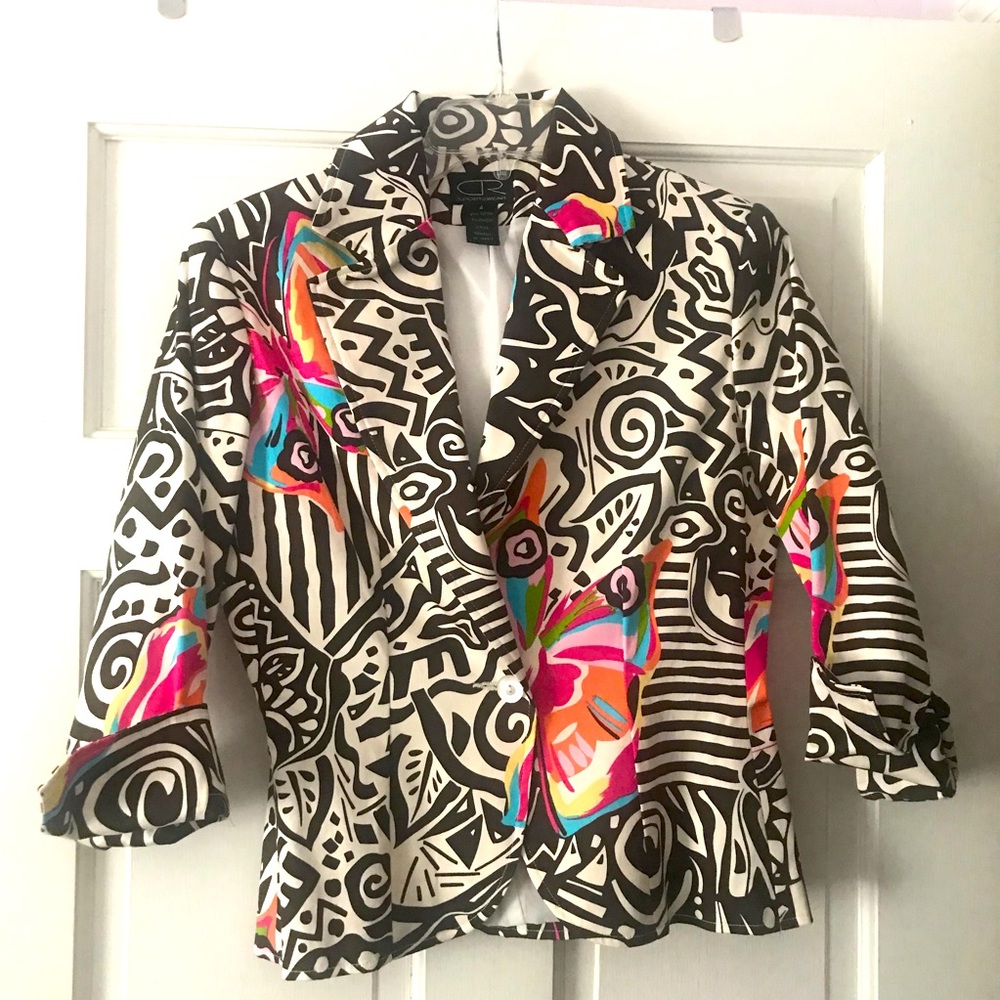 CR Sportwear Lined Short Jacket Top Y2K